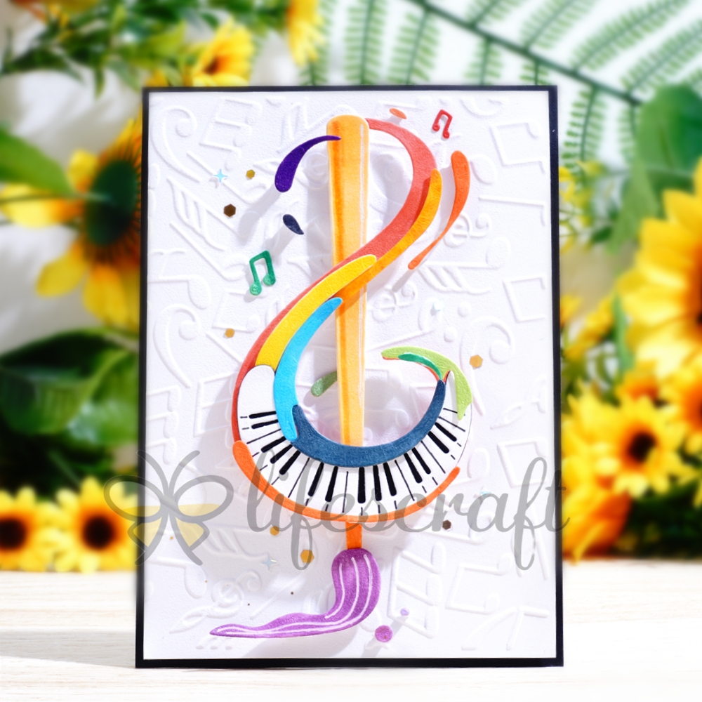 Lifescraft Brush & Music Symbols Metal Cutting Dies