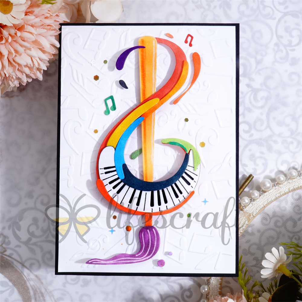 Lifescraft Brush & Music Symbols Metal Cutting Dies