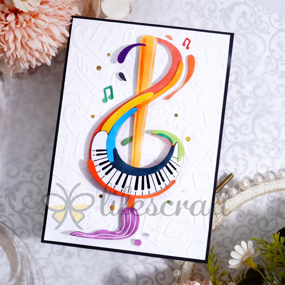 Lifescraft Brush & Music Symbols Metal Cutting Dies