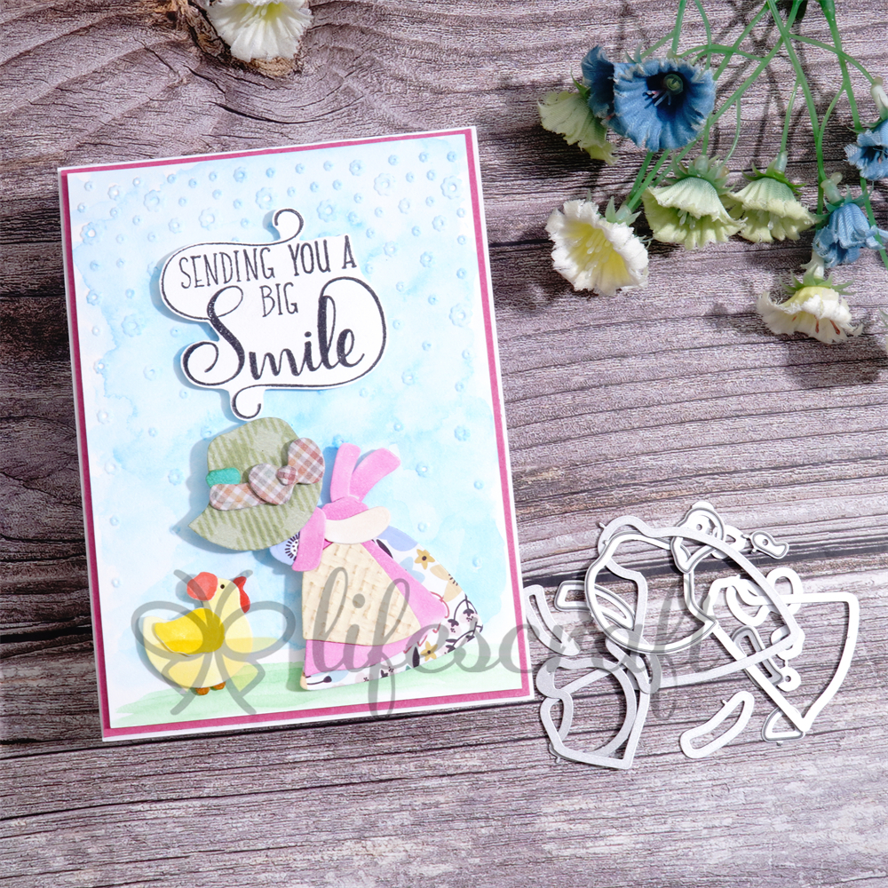 Lifescraft Chicken & Girl Metal Cutting Dies