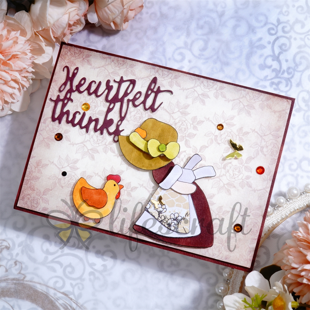 Lifescraft Chicken & Girl Metal Cutting Dies