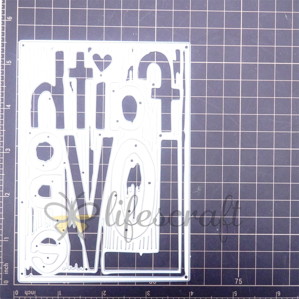 Lifescraft Faith & Love & Hope Word Metal Cutting Dies