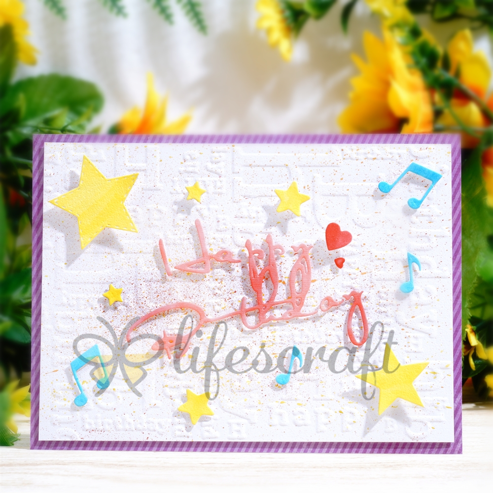 Lifescraft  "Happy Birthday" Word Metal Cutting Dies