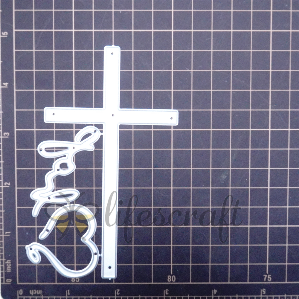 Lifescraft Heart through Cross Metal Cutting Dies