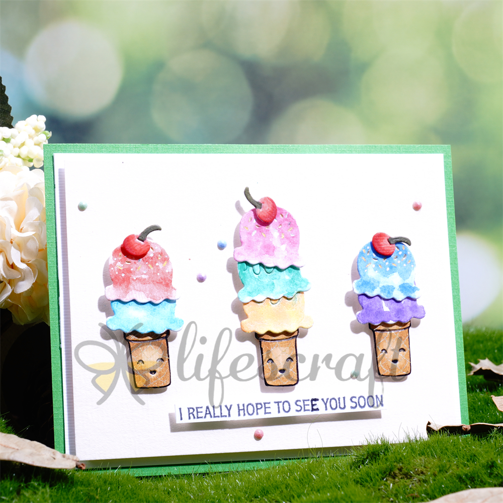 Lifescraft Layered Ice Cream Metal Cutting Dies