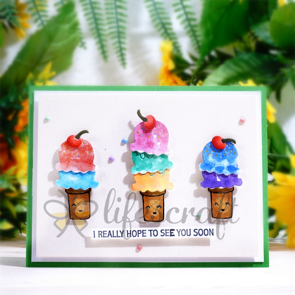 Lifescraft Layered Ice Cream Metal Cutting Dies