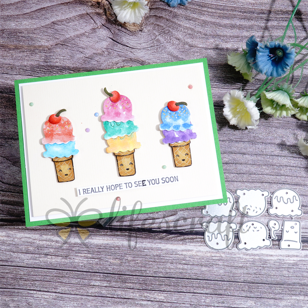 Lifescraft Layered Ice Cream Metal Cutting Dies