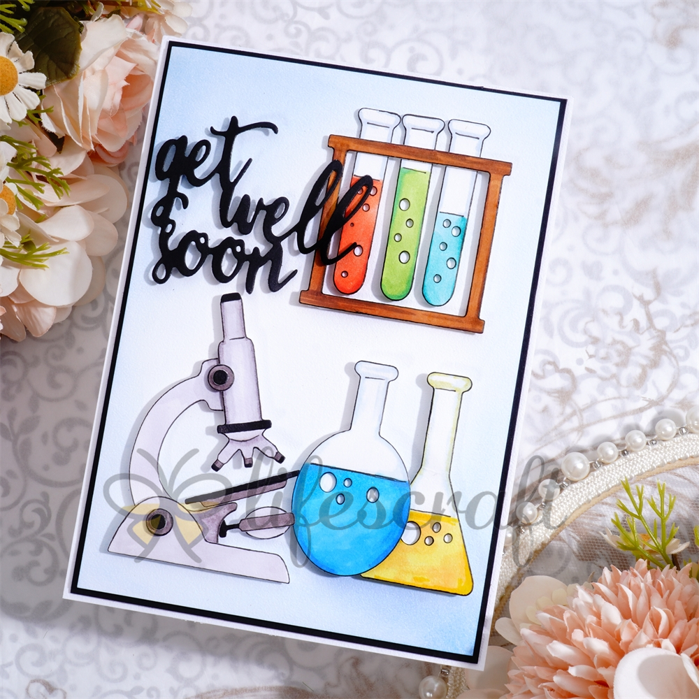 Microscope Template Card Microscope Business Letterhead, Envelope And