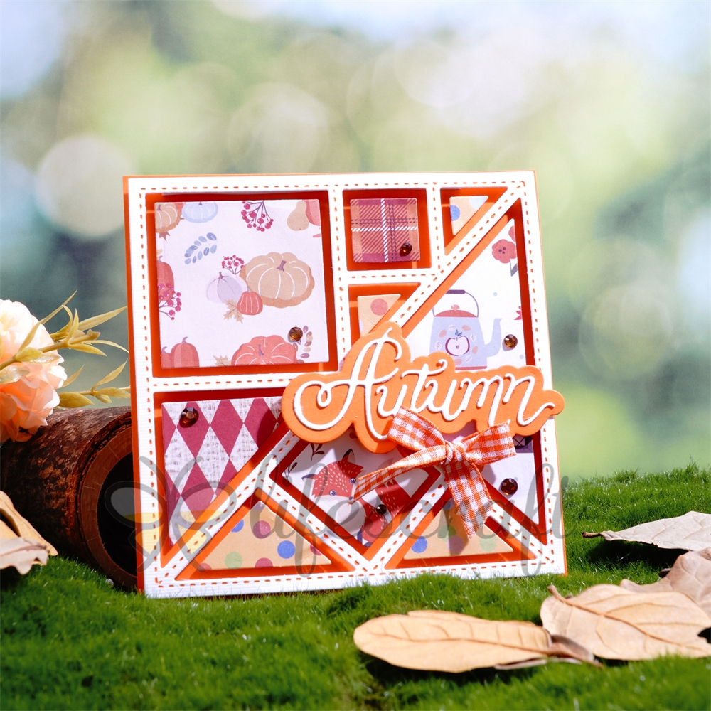 Lifescraft Polygonal Mosaic Background Board Metal Cutting Dies