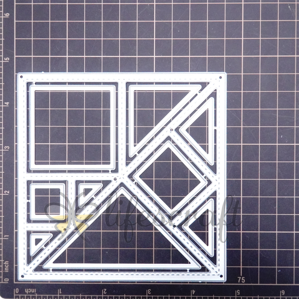 Lifescraft Polygonal Mosaic Background Board Metal Cutting Dies