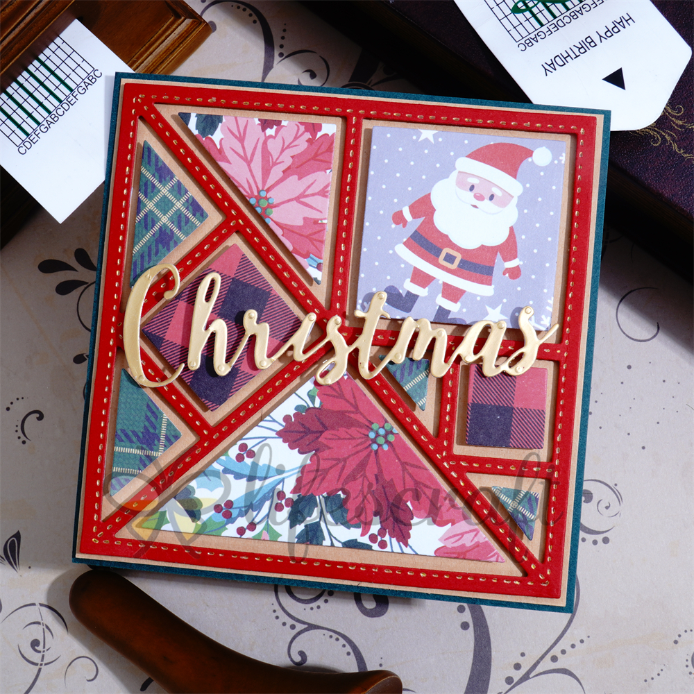 Lifescraft Polygonal Mosaic Background Board Metal Cutting Dies