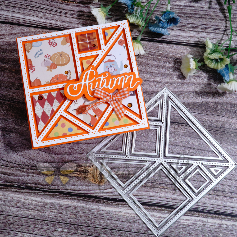 Lifescraft Polygonal Mosaic Background Board Metal Cutting Dies