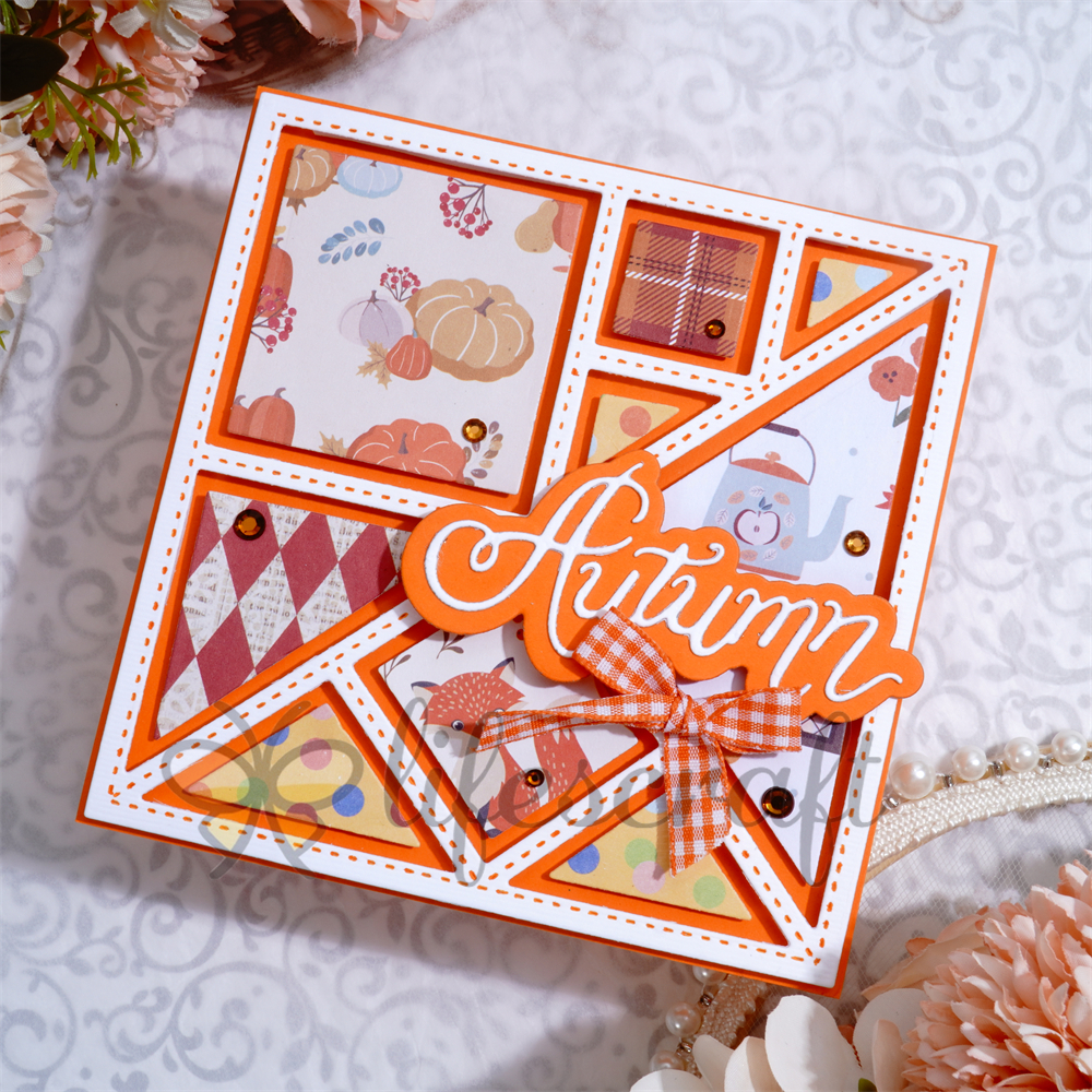 Lifescraft Polygonal Mosaic Background Board Metal Cutting Dies