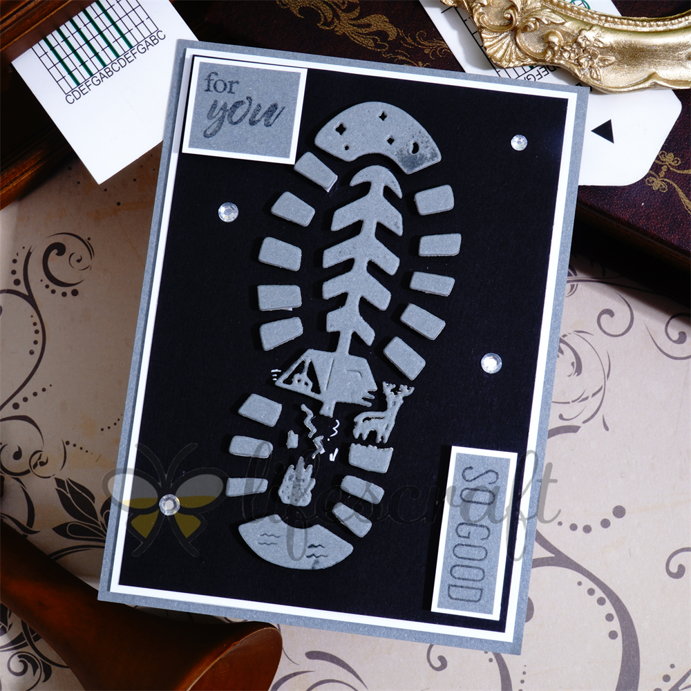 Lifescraft Shoe Footprints Metal Cutting Dies