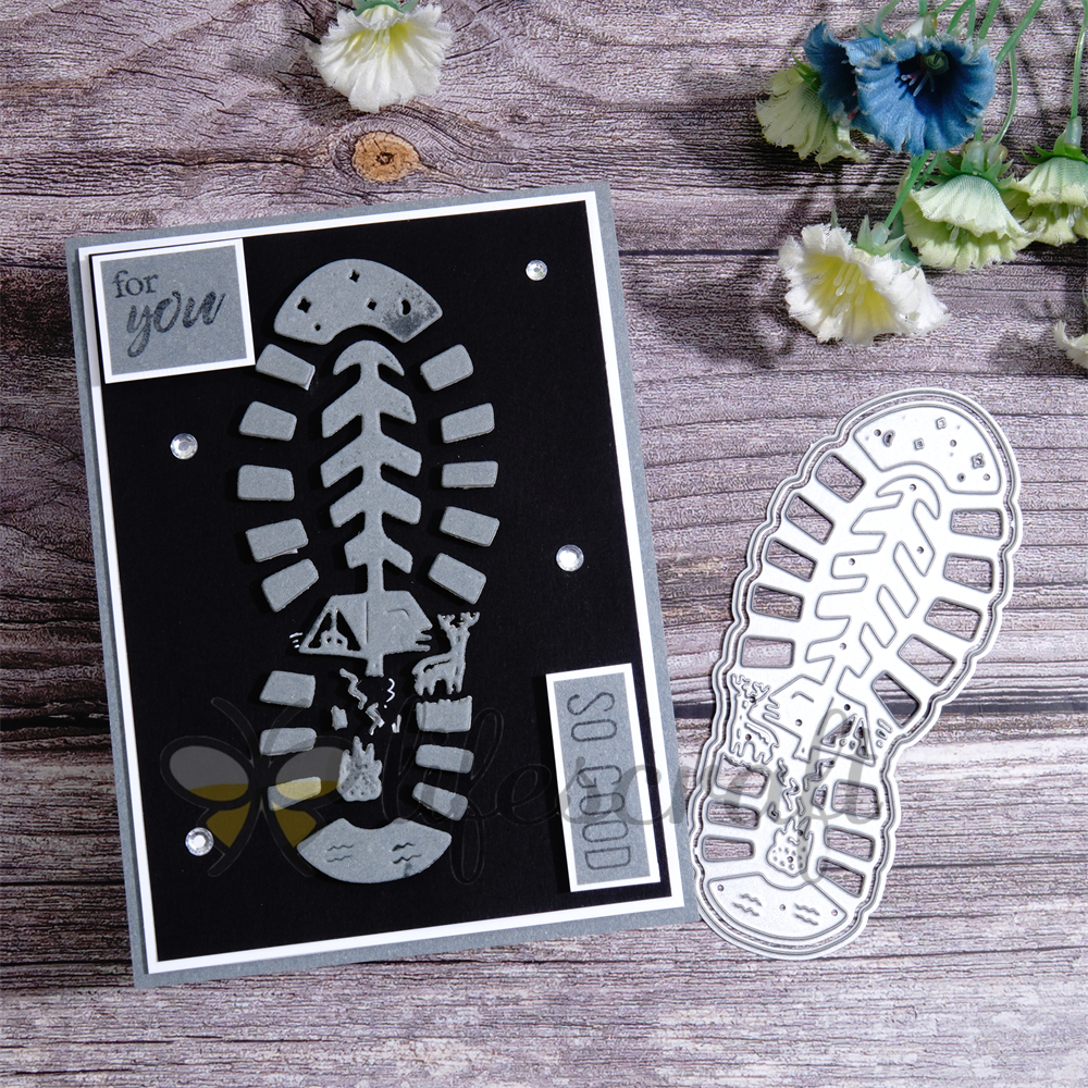 Lifescraft Shoe Footprints Metal Cutting Dies