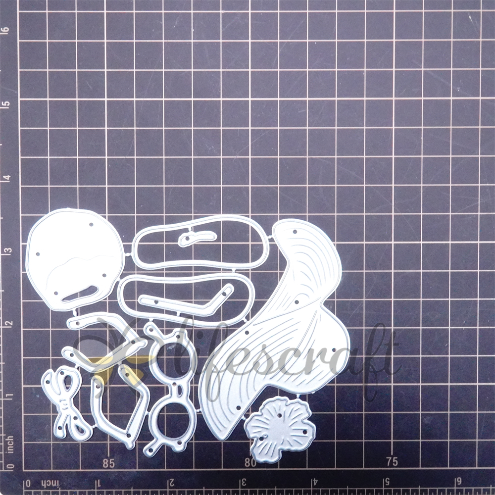 Lifescraft Slippers Sunglasses Sun Hat Coconut Metal Cutting Dies