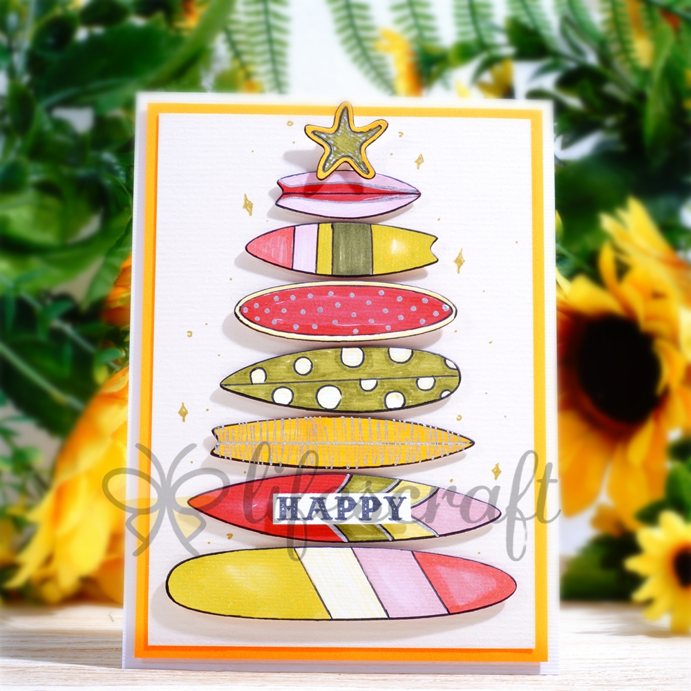 Lifescraft Stacked Surfboards Metal Cutting Dies