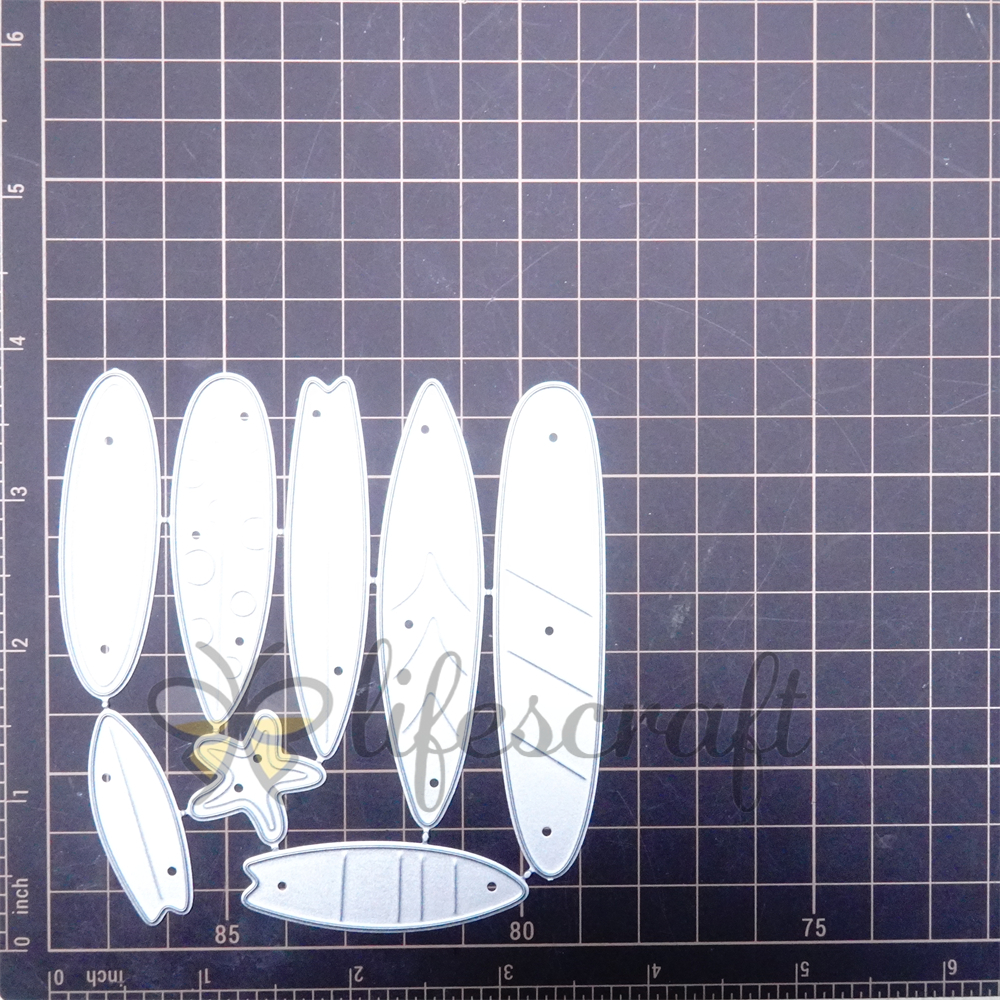 Lifescraft Stacked Surfboards Metal Cutting Dies