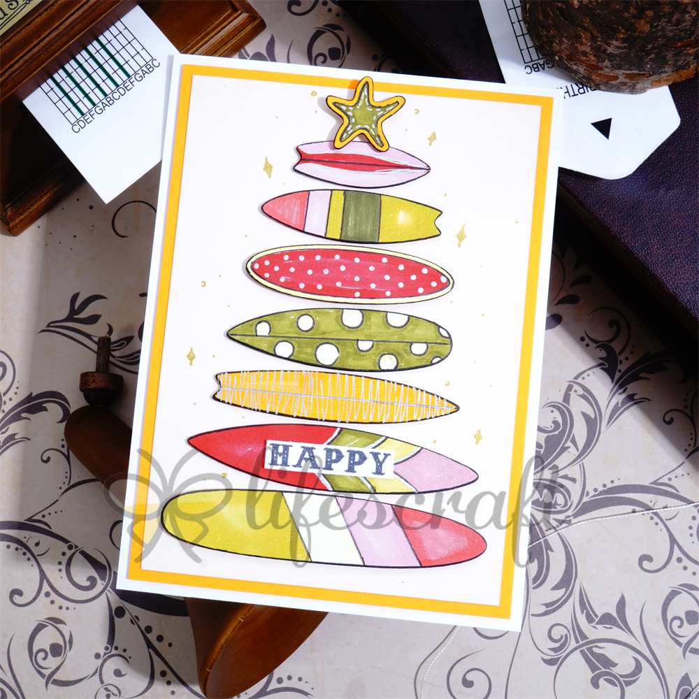 Lifescraft Stacked Surfboards Metal Cutting Dies