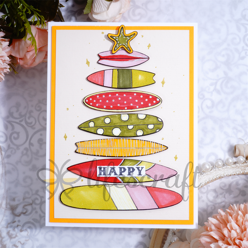 Lifescraft Stacked Surfboards Metal Cutting Dies