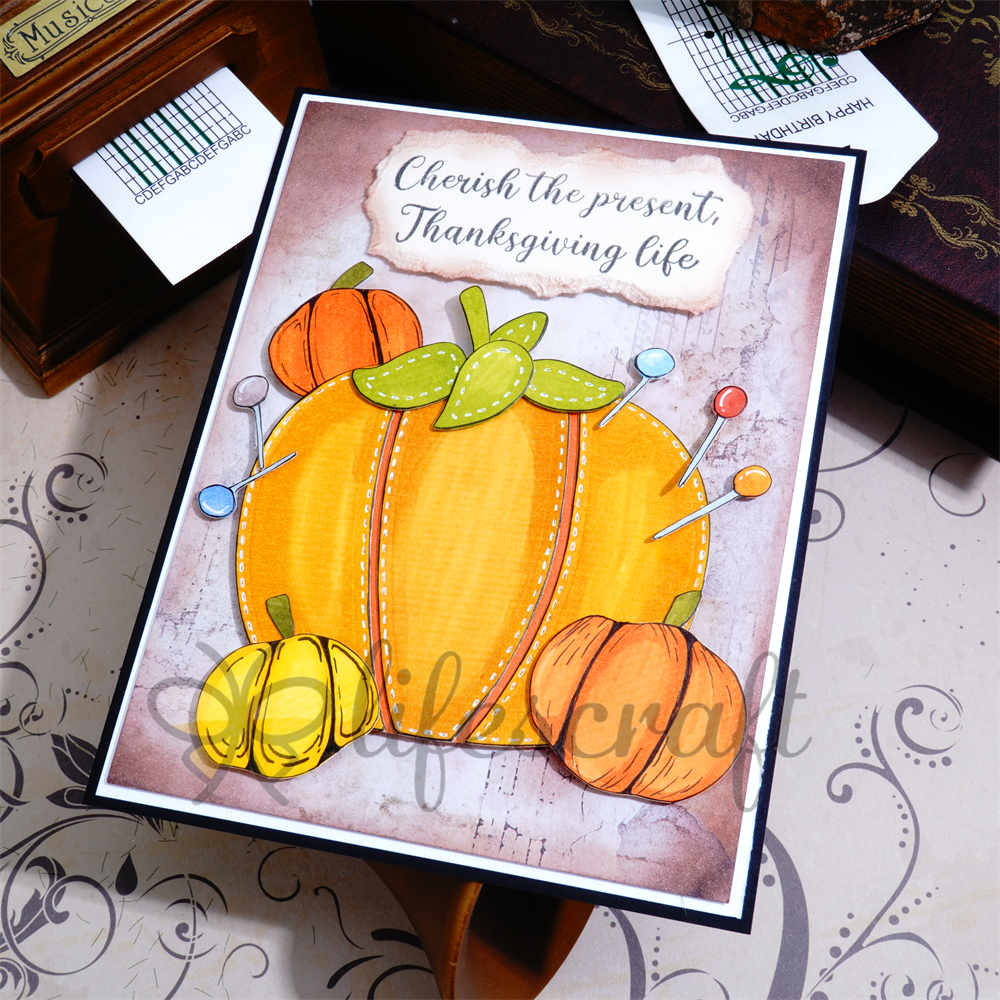 Lifescraft Stitching Pumpkin Metal Cutting Dies