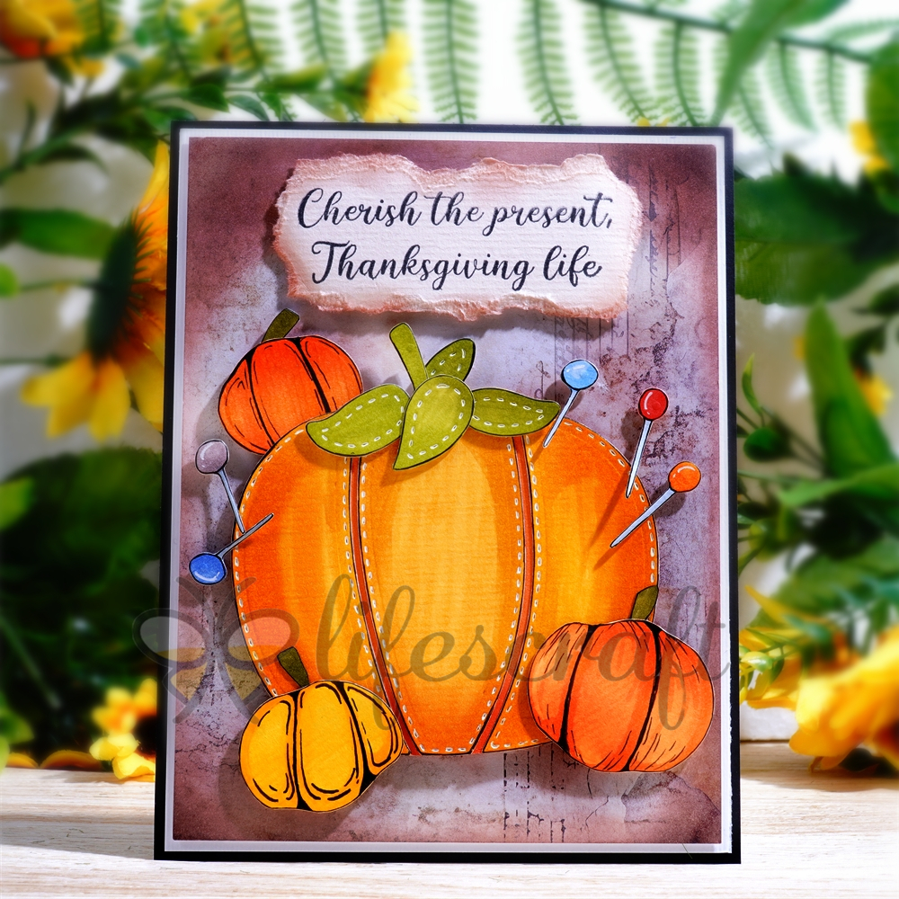 Lifescraft Stitching Pumpkin Metal Cutting Dies