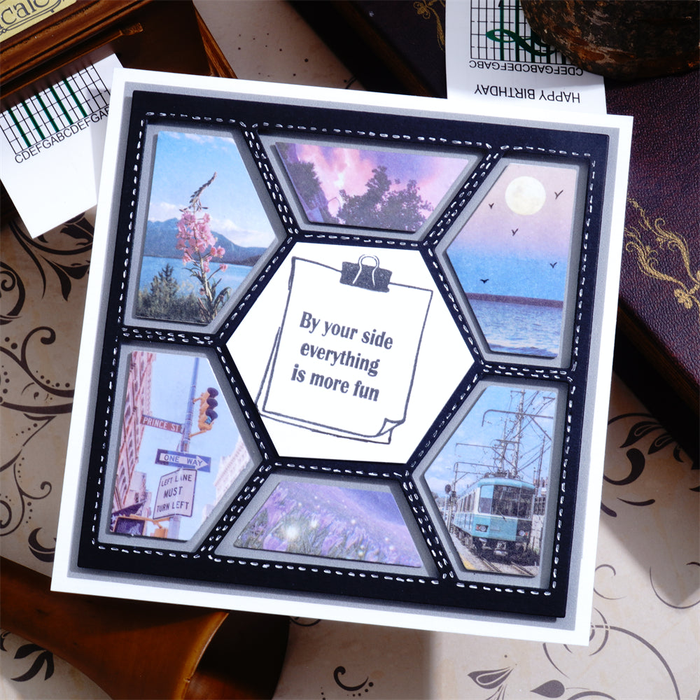 Lifescraft Album Background Frame Cutting Dies