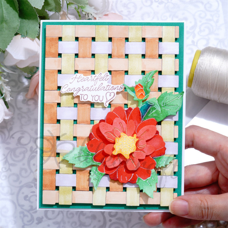 Lifescraft Bamboo Weaving Background Board Cutting Dies