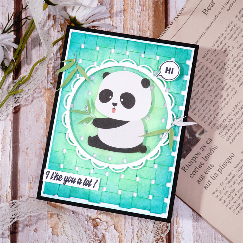 Lifescraft Bamboo Weaving Background Board Cutting Dies