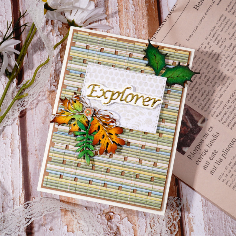 Lifescraft Bamboo Weaving Background Board Cutting Dies