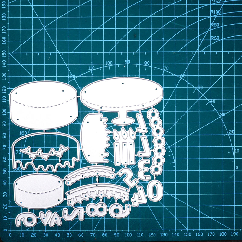 Lifescraft Delicious Birthday Cake Cutting Dies