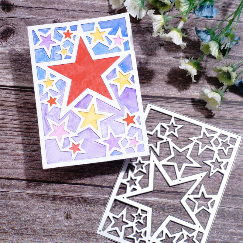 Lifescraft Five-Pointed Star Background Board Cutting Dies