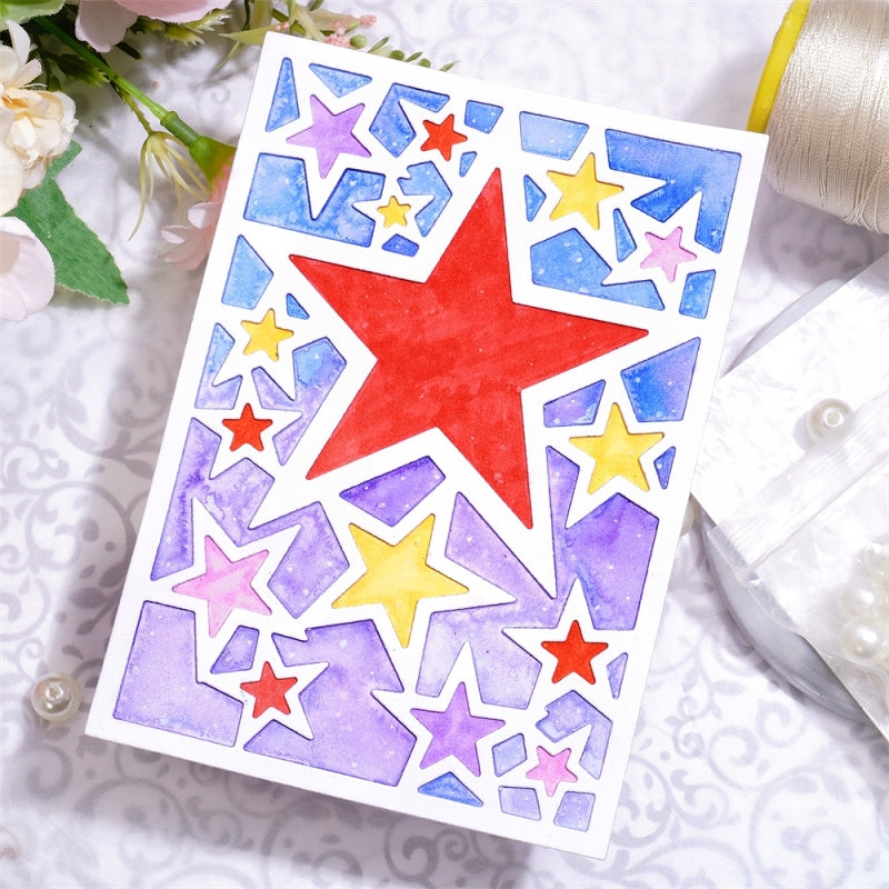 Lifescraft Five-Pointed Star Background Board Cutting Dies