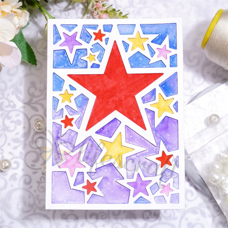 Lifescraft Five-Pointed Star Background Board Cutting Dies