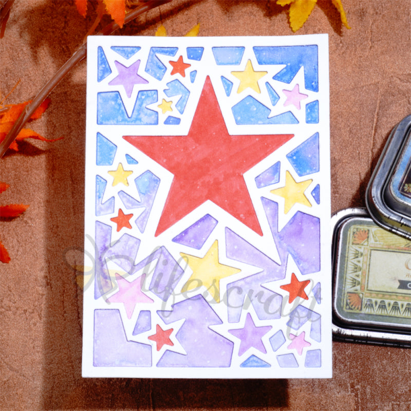 Lifescraft Five-Pointed Star Background Board Cutting Dies