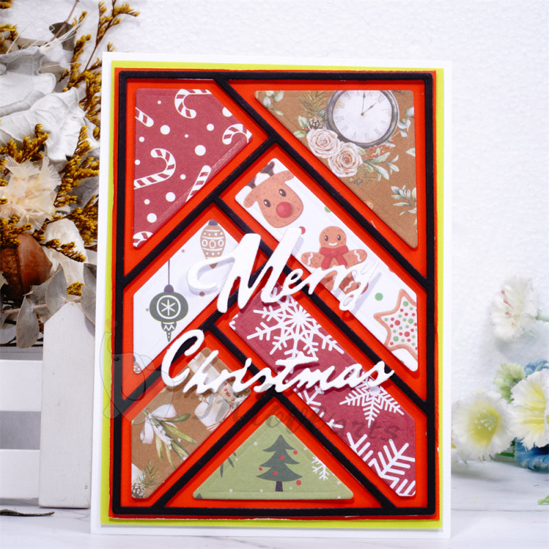 Lifescraft Geometric Line Splicing Rectangular Background Board Dies