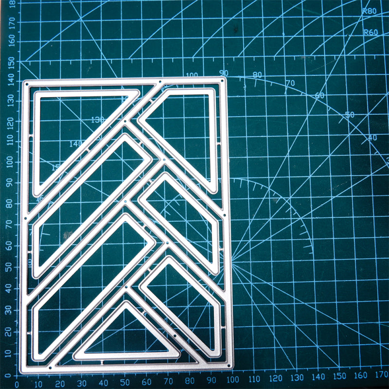 Lifescraft Geometric Line Splicing Rectangular Background Board Dies