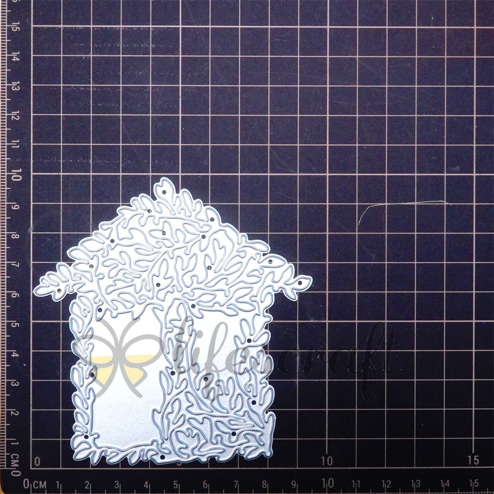 Lifescraft House Shape Leaves Background Cutting Dies