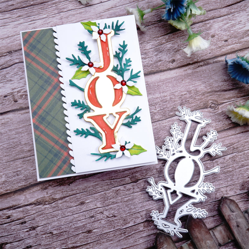 Lifescraft "Joy" Word with Snowflake Cutting Dies