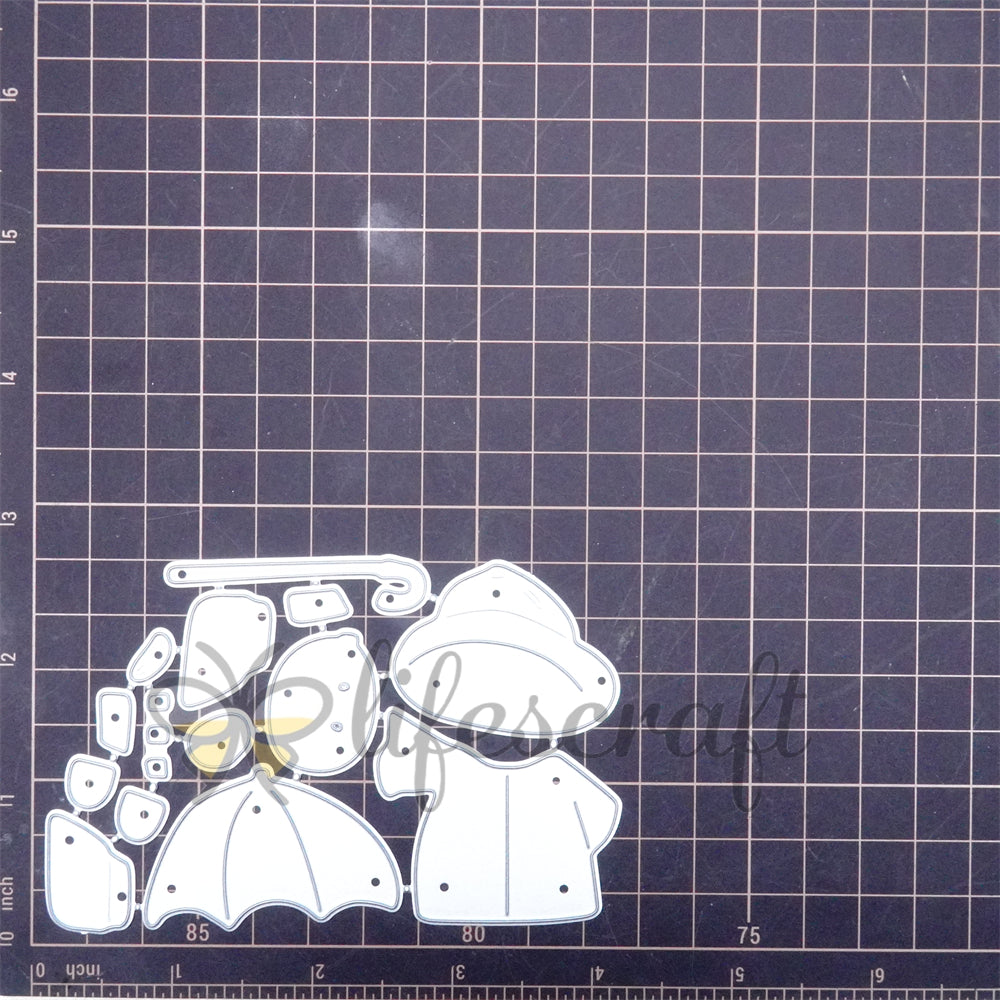 Lifescraft Little Boy holding Umbrella Metal Cutting Dies