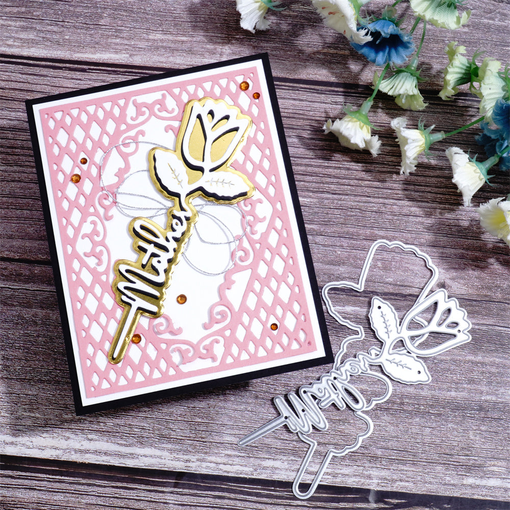 Lifescraft Mother Word and Tulip Metal Cutting Dies