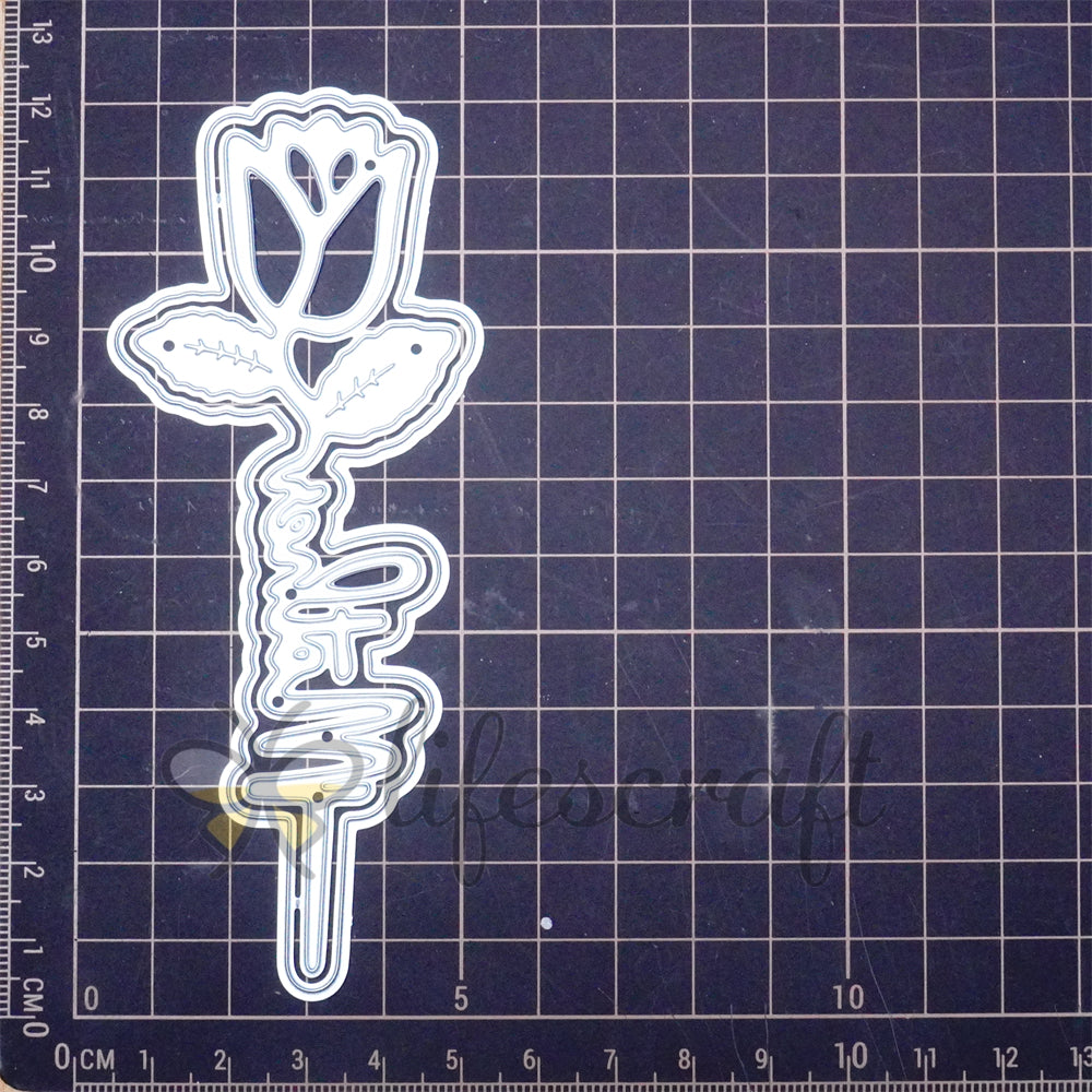 Lifescraft Mother Word and Tulip Metal Cutting Dies