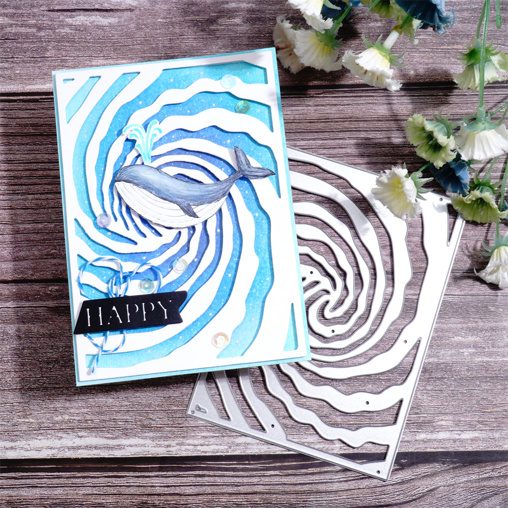 Lifescraft Sea Wave Ripple Background Board Metal Cutting Dies