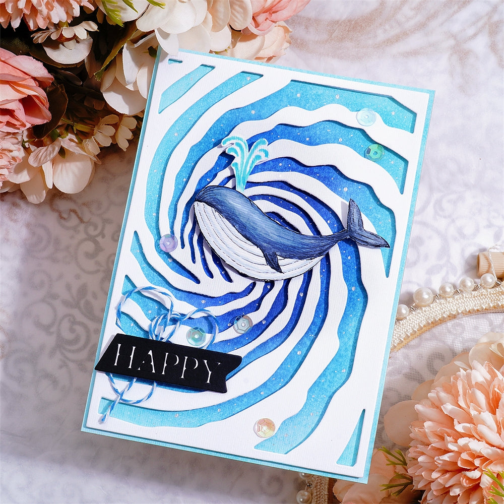 Lifescraft Sea Wave Ripple Background Board Metal Cutting Dies