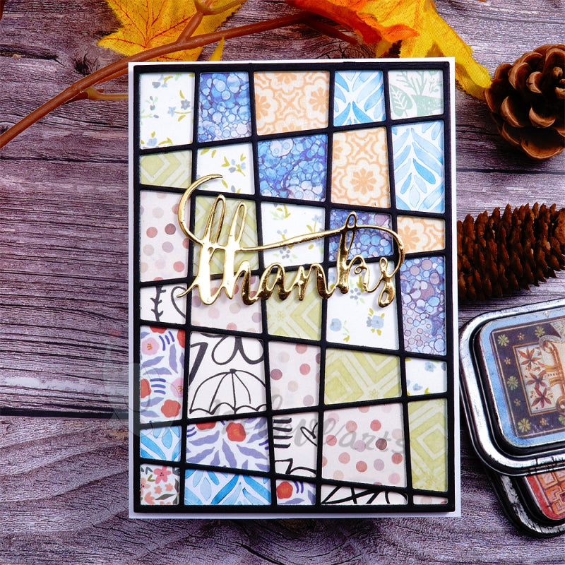 Lifescraft Thank Word and Background Board Cutting Dies