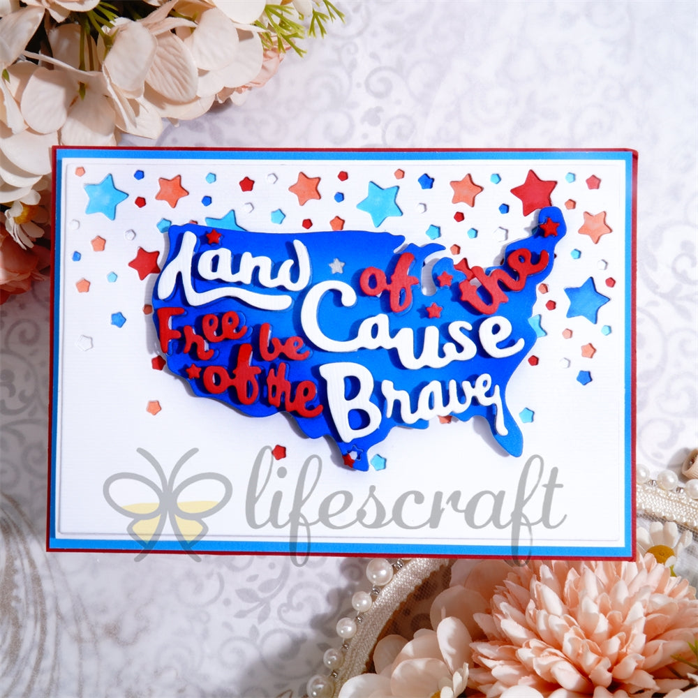 Lifescraft United States Map Metal Cutting Dies