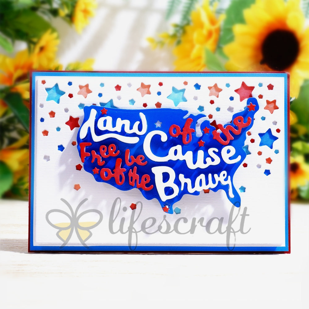 Lifescraft United States Map Metal Cutting Dies