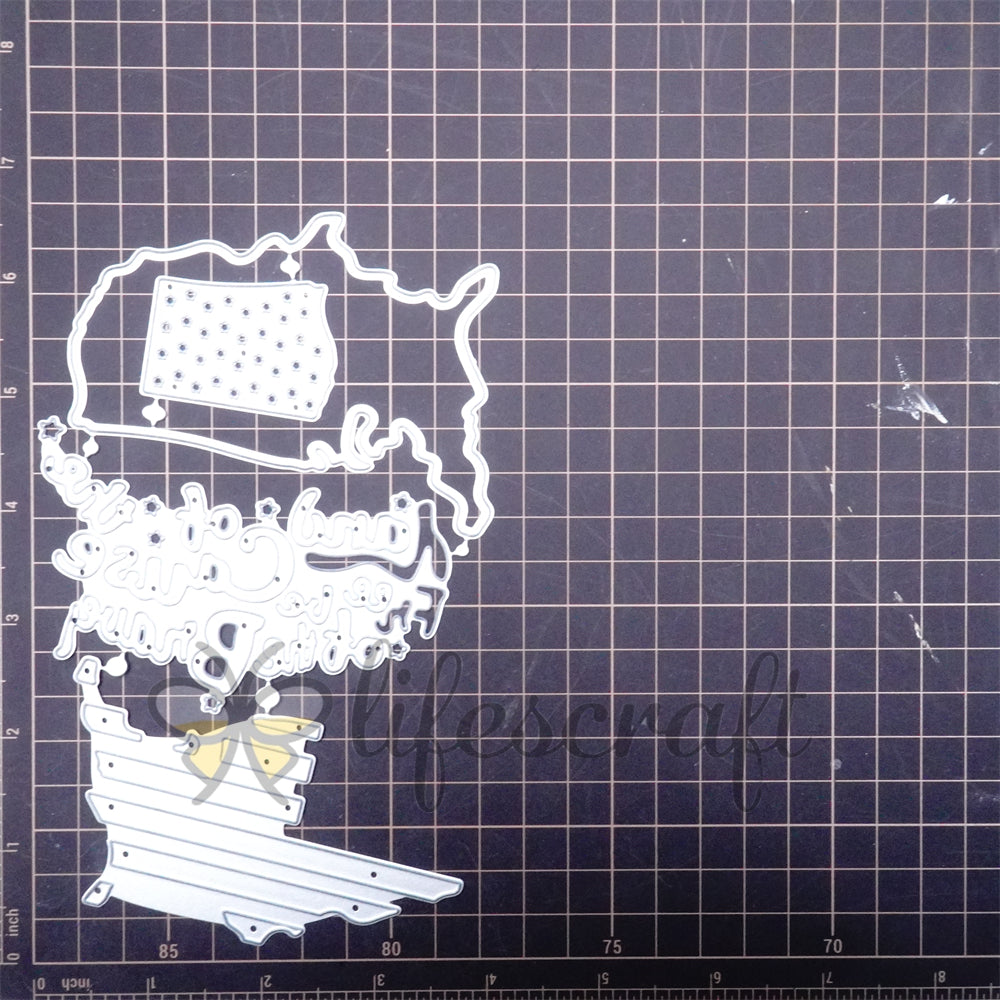 Lifescraft United States Map Metal Cutting Dies