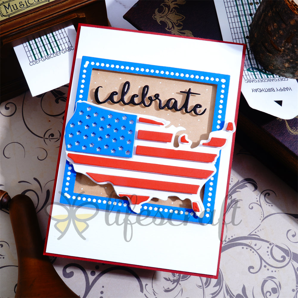 Lifescraft United States Map Metal Cutting Dies