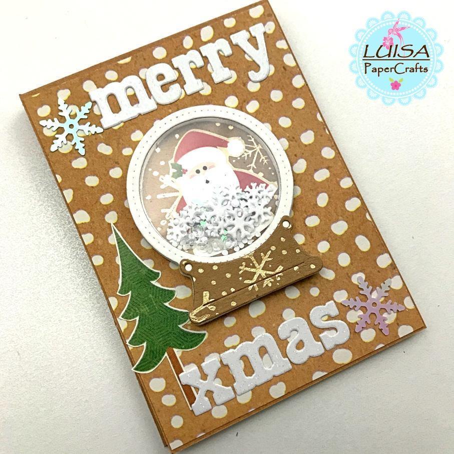 Snowflake Crystal Ball Dies - Inlovearts